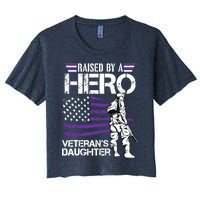 Veteran Daughter Month Of The Military Child Army Women's Crop Top Tee