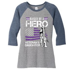 Veteran Daughter Month Of The Military Child Army Women's Tri-Blend 3/4-Sleeve Raglan Shirt