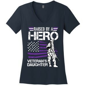 Veteran Daughter Month Of The Military Child Army Women's V-Neck T-Shirt