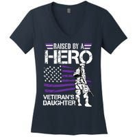 Veteran Daughter Month Of The Military Child Army Women's V-Neck T-Shirt