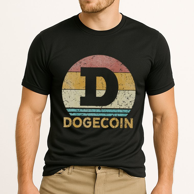 Vintage Dogecoin Miner Dogecoin Cooling Performance Crew T-Shirt