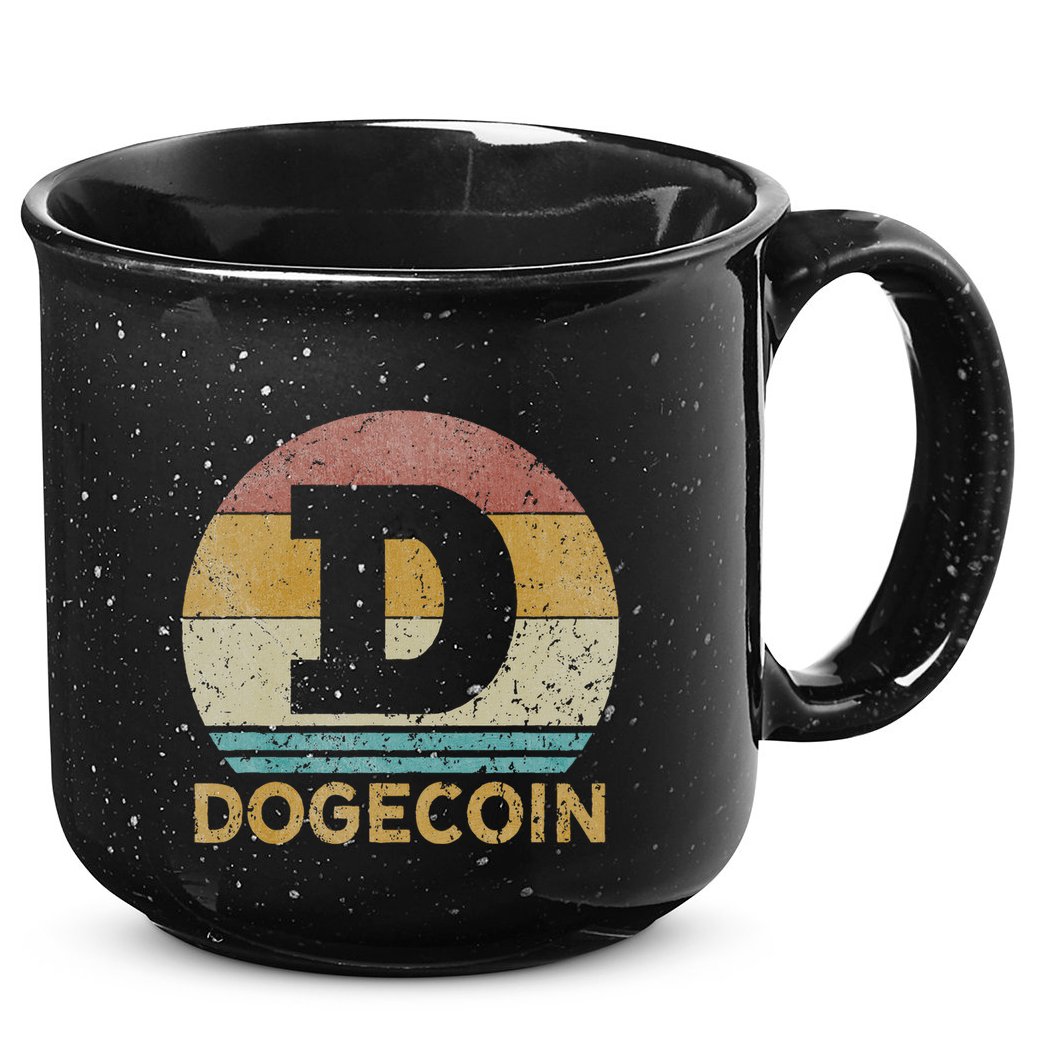 Vintage Dogecoin Miner Dogecoin 15oz Campfire Ceramic Mug