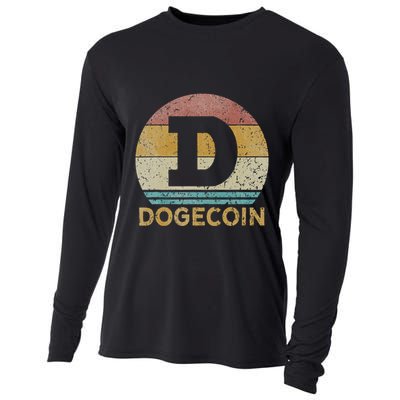 Vintage Dogecoin Miner Dogecoin Cooling Performance Long Sleeve Crew