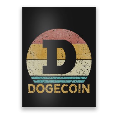 Vintage Dogecoin Miner Dogecoin Poster
