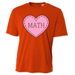 Valentine's Day Math Heart Design Cool Gift Cooling Performance Crew T-Shirt