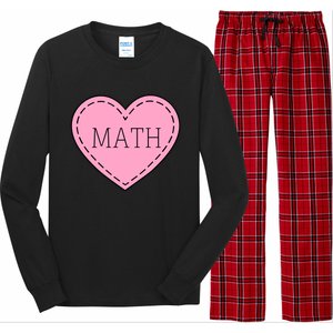 Valentine's Day Math Heart Design Cool Gift Long Sleeve Pajama Set