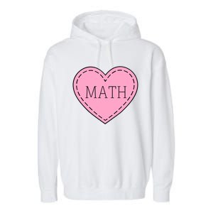 Valentine's Day Math Heart Design Cool Gift Garment-Dyed Fleece Hoodie