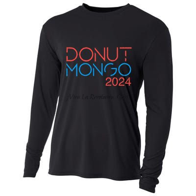 Vintage Donut Mongo 2024 Retro Dungeon Crawler Carl Meme Cooling Performance Long Sleeve Crew