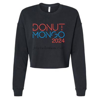 Vintage Donut Mongo 2024 Retro Dungeon Crawler Carl Meme Cropped Pullover Crew