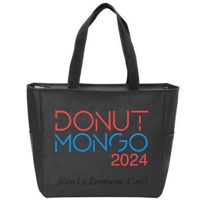 Vintage Donut Mongo 2024 Retro Dungeon Crawler Carl Meme Zip Tote Bag