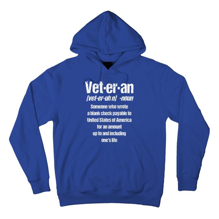 Veterans Day Memorial Day Funny Veteran Noun Us Soldier Great Gift Hoodie