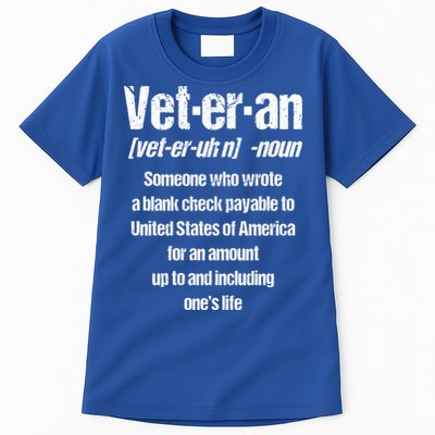 Veterans Day Memorial Day Funny Veteran Noun Us Soldier Great Gift Tall T-Shirt