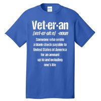 Veterans Day Memorial Day Funny Veteran Noun Us Soldier Great Gift Tall T-Shirt