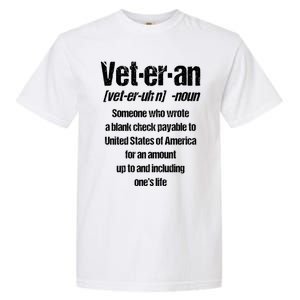 Veterans Day Memorial Day Funny Veteran Noun Us Soldier Great Gift Garment-Dyed Heavyweight T-Shirt