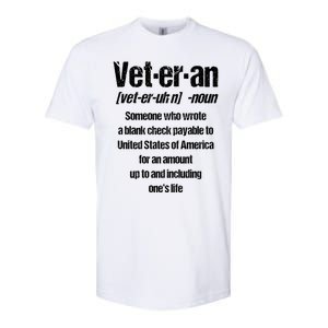 Veterans Day Memorial Day Funny Veteran Noun Us Soldier Great Gift Softstyle CVC T-Shirt