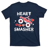 Valentines Day Monster Truck Heart Smasher Boy T-Shirt