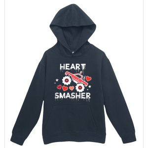 Valentines Day Monster Truck Heart Smasher Boy Urban Pullover Hoodie