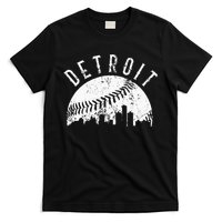 Vintage Detroit Michigan Skyline Apparel T-Shirt