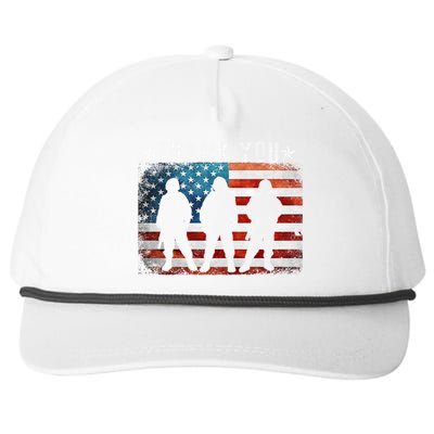 Veterans Day Memorial Gift Thank You Gift Proud Patriotic Cool Gift Snapback Five-Panel Rope Hat