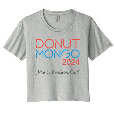 Vintage Donut Mongo 2024 Retro Dungeon Crawler Carl Meme Women's Crop Top Tee