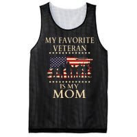 Veterans Day Military My Favorite Veteran Is My Mom Familial Mesh Reversible Basketball Jersey Tank