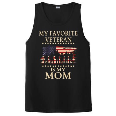 Veterans Day Military My Favorite Veteran Is My Mom Familial PosiCharge Competitor Tank