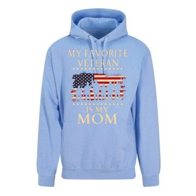 Veterans Day Military My Favorite Veteran Is My Mom Familial Unisex Surf Hoodie