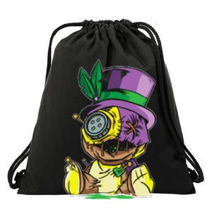 Voodoo Doll Mardi Gras New Orleans Louisiana Parade  Drawstring Bag