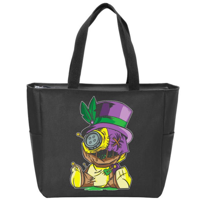 Voodoo Doll Mardi Gras New Orleans Louisiana Parade  Zip Tote Bag