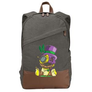 Voodoo Doll Mardi Gras New Orleans Louisiana Parade  Cotton Canvas Backpack