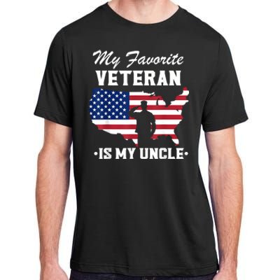 Veterans Day My Favorite Veteran Is My Uncle Adult ChromaSoft Performance T-Shirt