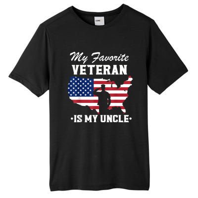 Veterans Day My Favorite Veteran Is My Uncle Tall Fusion ChromaSoft Performance T-Shirt