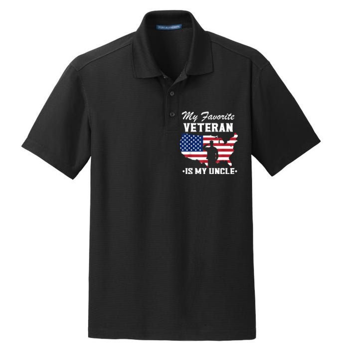 Veterans Day My Favorite Veteran Is My Uncle Dry Zone Grid Polo