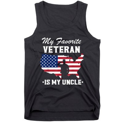 Veterans Day My Favorite Veteran Is My Uncle Tank Top