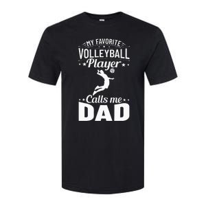 Volleyball Dad My Favorite Volleyball Player Calls Me Dad Softstyle CVC T-Shirt