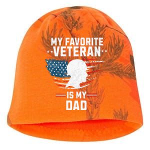 Veterans Day My Favorite Veteran Is My Dad Kids Veterans Day Kati - Camo Knit Beanie