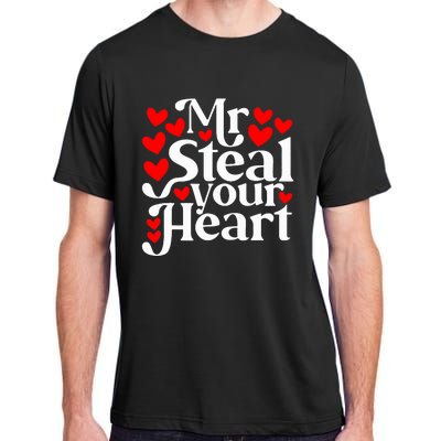 Valentines Day Mr Steal Your Heart Valentine Adult ChromaSoft Performance T-Shirt