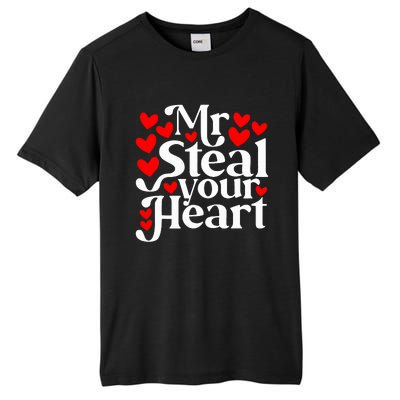 Valentines Day Mr Steal Your Heart Valentine Tall Fusion ChromaSoft Performance T-Shirt