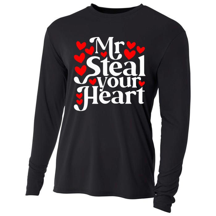 Valentines Day Mr Steal Your Heart Valentine Cooling Performance Long Sleeve Crew