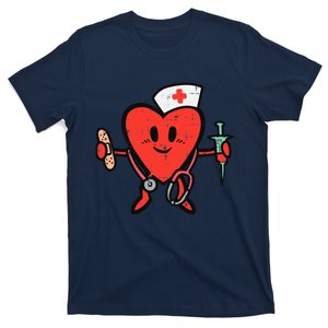 Valentines Day Nurse Heart Cute Nursing Scrub Top RN Wo T-Shirt