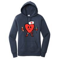 Valentines Day Nurse Heart Cute Nursing Scrub Top RN Wo Women's Pullover Hoodie