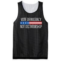 Vote Democracy Not Dictatorship Mesh Reversible Basketball Jersey Tank