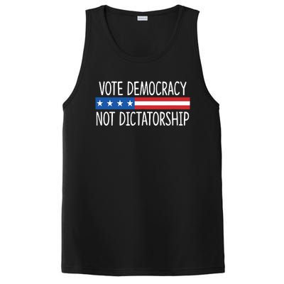 Vote Democracy Not Dictatorship PosiCharge Competitor Tank