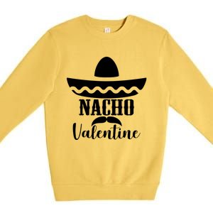 Valentines Day Nacho Love Heart Funny Pink Red Graphic Tee Gift Premium Crewneck Sweatshirt