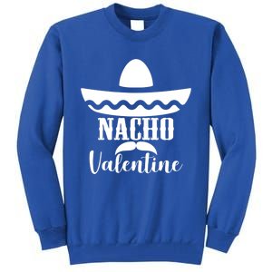 Valentines Day Nacho Love Heart Funny Pink Red Graphic Tee Gift Tall Sweatshirt