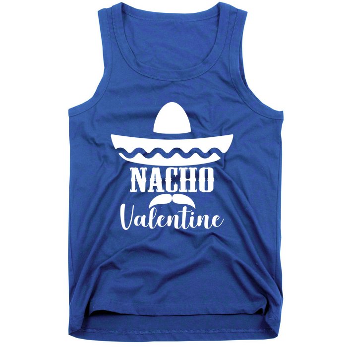 Valentines Day Nacho Love Heart Funny Pink Red Graphic Tee Gift Tank Top