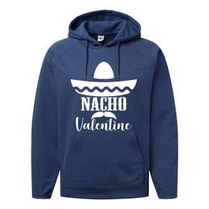 Valentines Day Nacho Love Heart Funny Pink Red Graphic Tee Gift Performance Fleece Hoodie