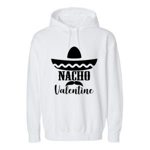 Valentines Day Nacho Love Heart Funny Pink Red Graphic Tee Gift Garment-Dyed Fleece Hoodie