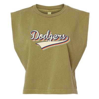 Vintage Dodgers Name Throwback Retro Apparel Gift Men Women Garment-Dyed Women's Muscle Tee