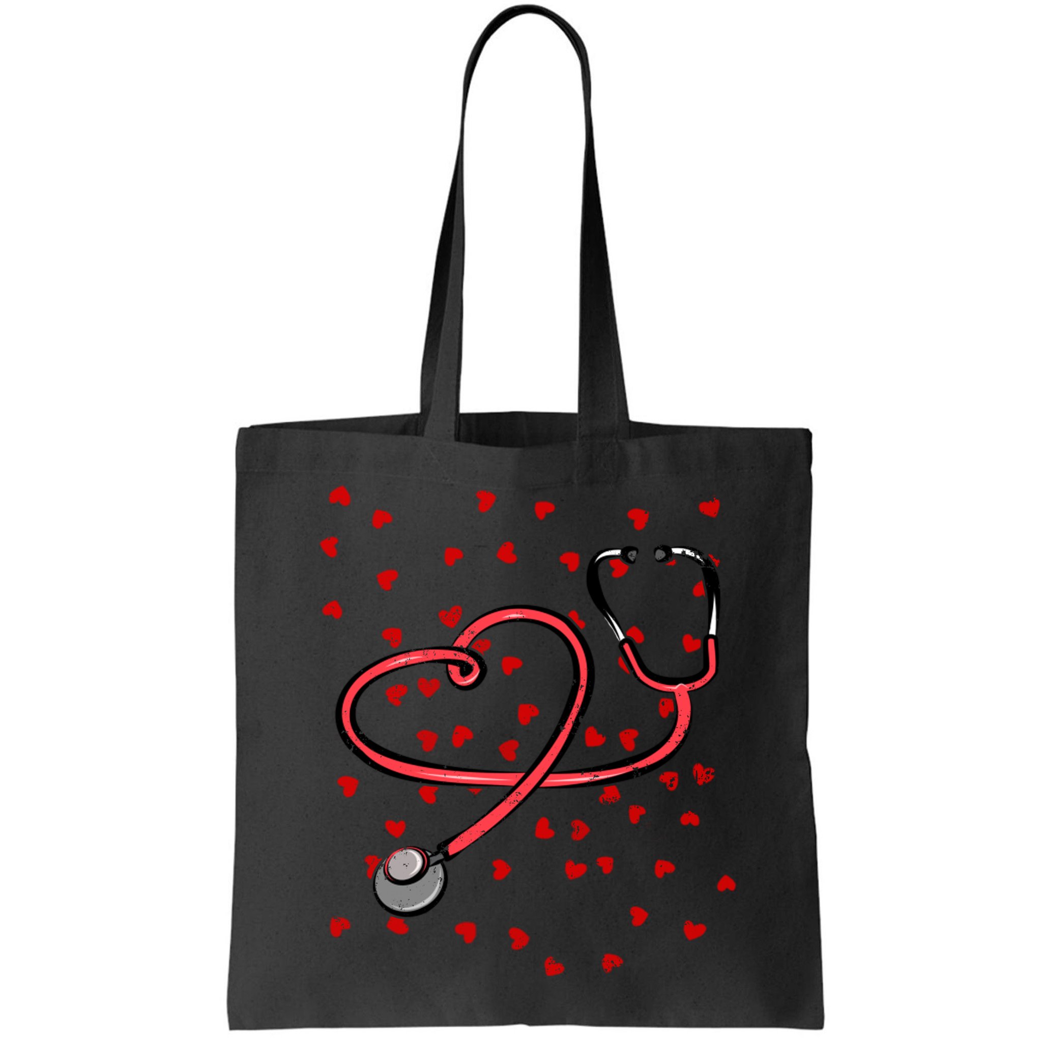 Valentines Day Nurse Stethoscope Hearts Bag